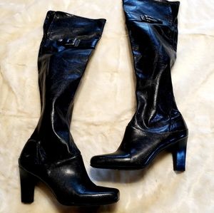 Franco Sarto Knee Length Black - Size 9.5